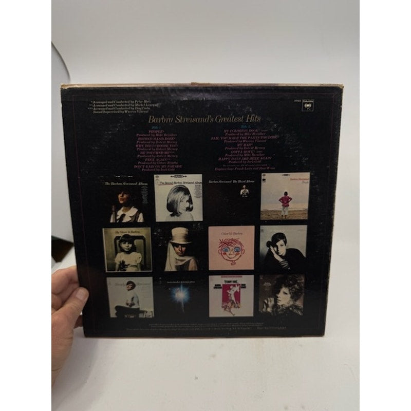 Barbra Streisand – Barbra Streisand's Greatest Hits Vinyl Album Record