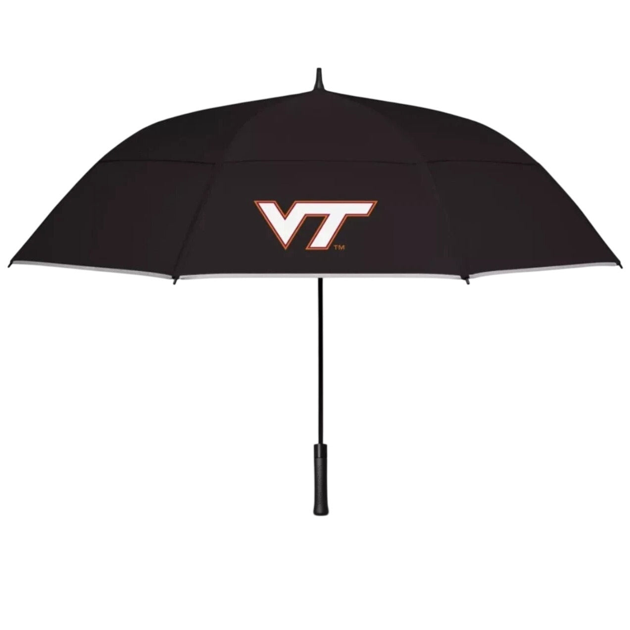 Weatherman Black 68" Golf Umbrella With Cover Heavy Duty VT Logo Collapsible