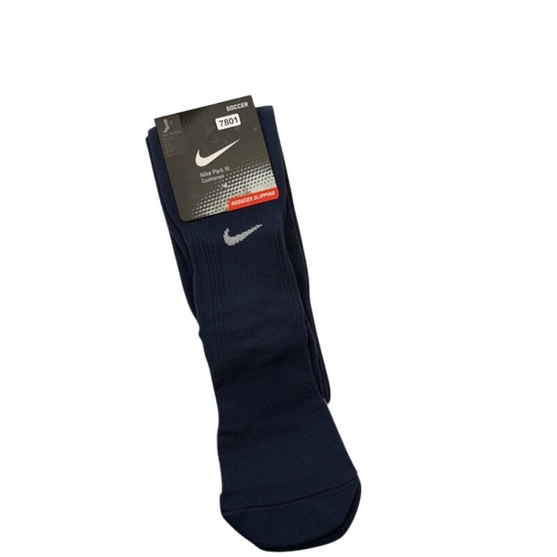 Nike Park III Cushioned SOCCER Socks 1 Pair Over Calf Mens 6-8 Womens 6-10