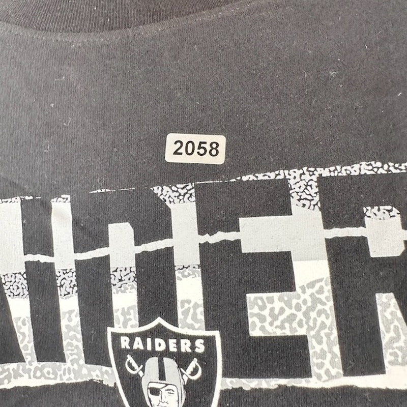 Nike NFL Oakland Raiders Tee Shirt Short Sleeves Graphic Print Gray Mens Size M