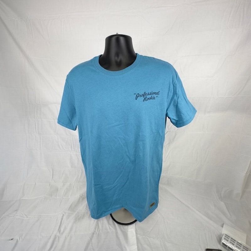 Superdry Workwear Box Fit T-Shirt Short Sleeve Graphic Tee Azure Teal Mens L