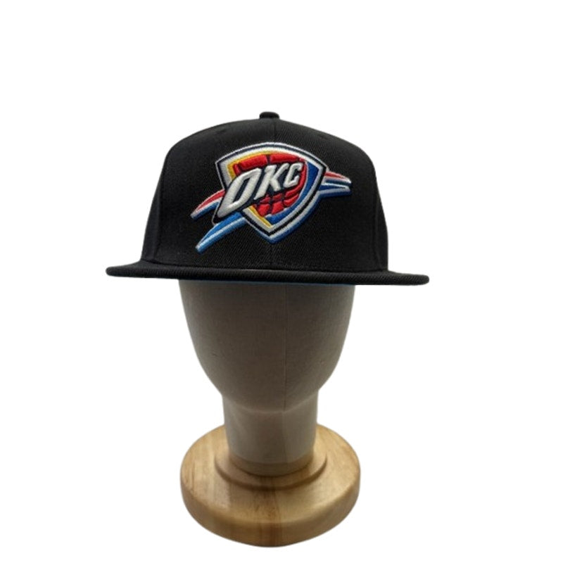 Mitchell & Ness Oklahoma City Thunder Snapback NBA OKC Logo Black Unisex OS