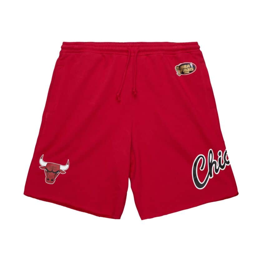 Mitchell & Ness Mens Game Day FT Chicago Bulls Shorts Drawstring Red 2XL NWT