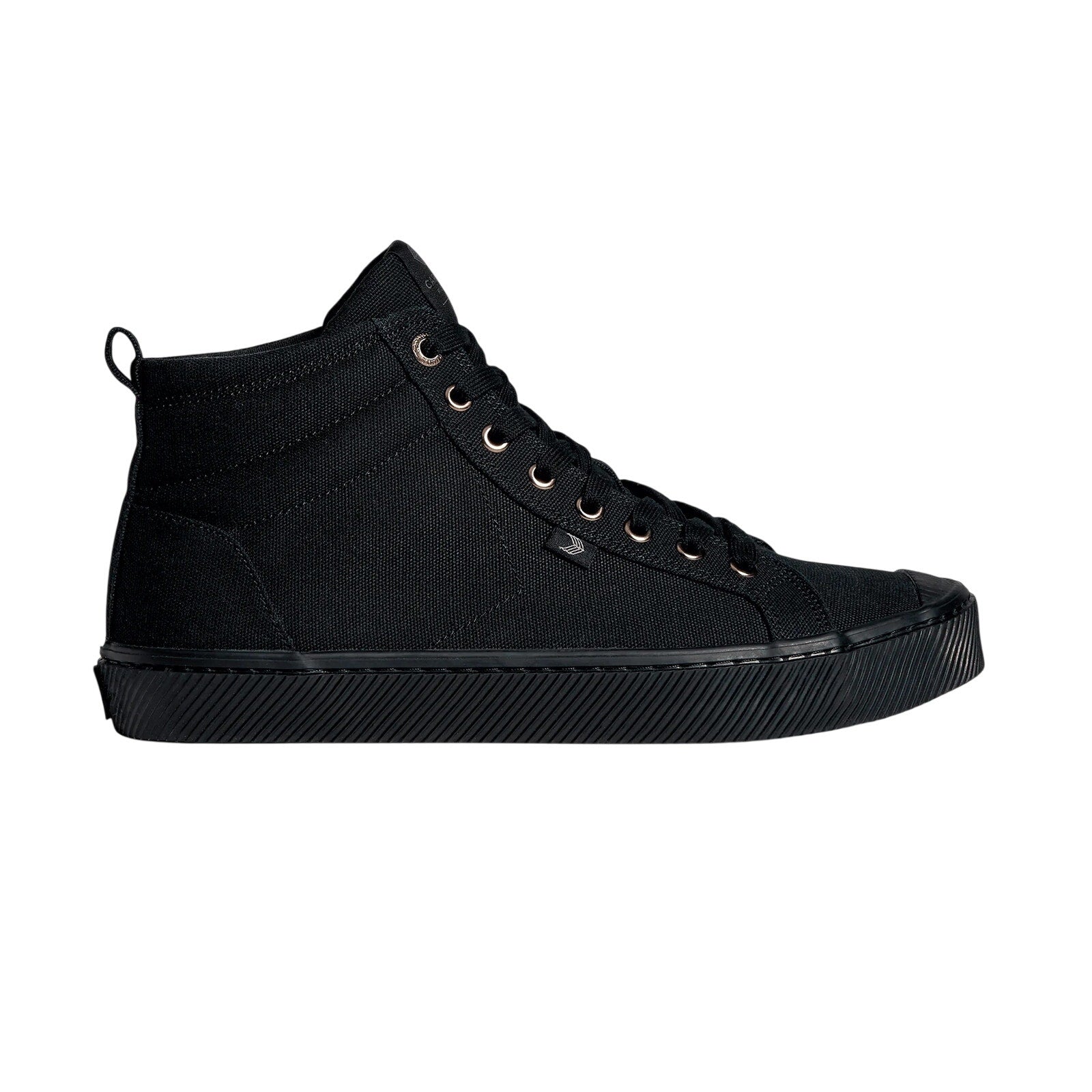 Cariuma OCA High Top Canvas Sneaker Shoes Lace-Up All Black Unisex Size W6 M4.5
