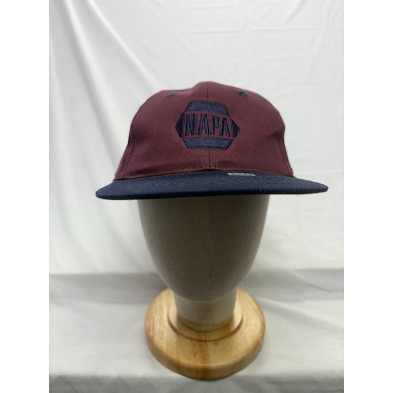 Sportsman NAPA Auto Parts Snapback Hat Cotton Cap Burgundy Navy Adult OSFA