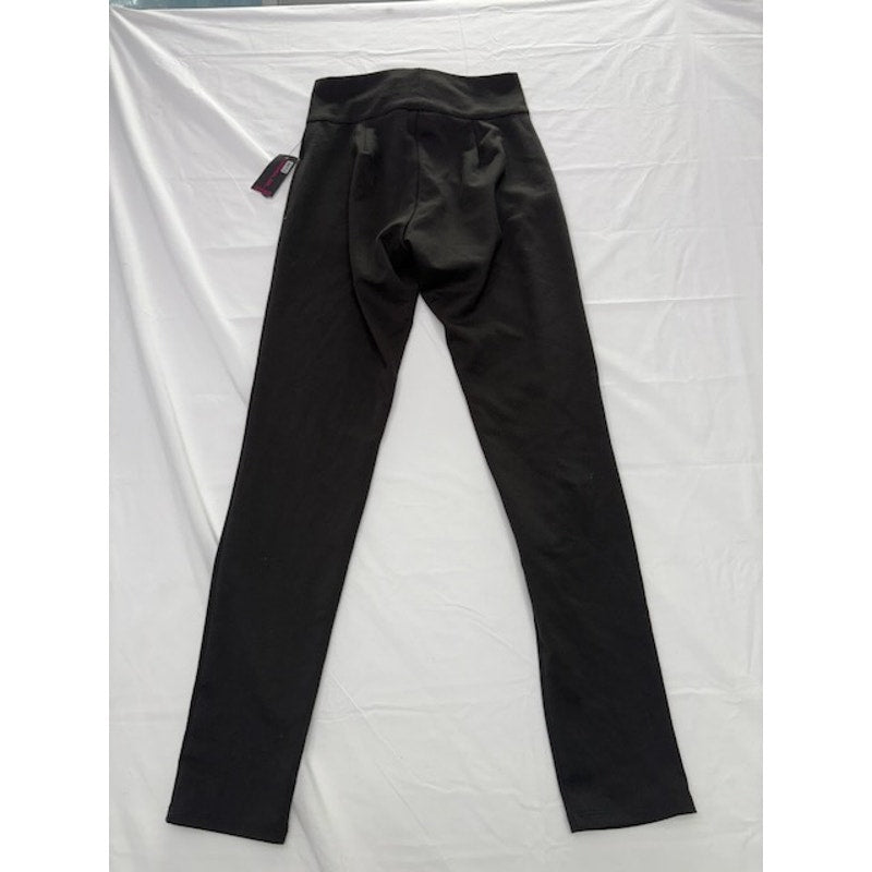 Material Girl Leggings Lace Up Waist Stretch Pants Black Womens Size XS