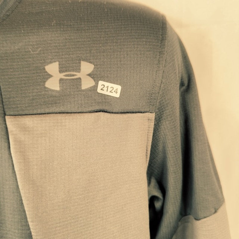 Under Armour ColdGear Fleece 1/2 Zip Sweatshirt Loose Fit Black Mens Medium