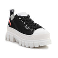Palladium Revolt Lo Tx Platform Boots 97243-016-M Black White Womens Sz 8.5