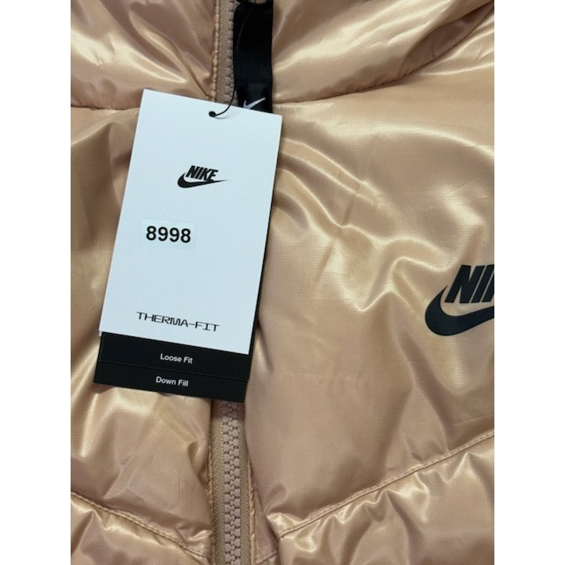 Women's Nike City Series Therma Jacket Tan DH4079-200 Large Gold Tan NEW