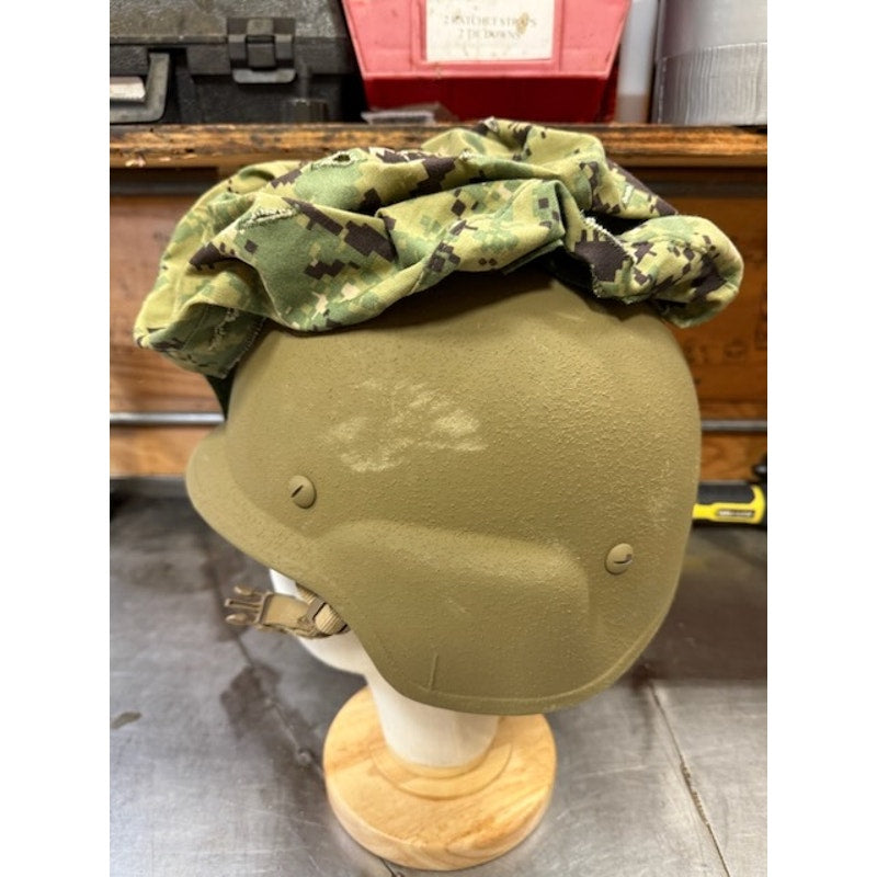 BAE Systems Military Lightweight Ballistic Helmet SPM1C1-10-C-0011 Green Size L