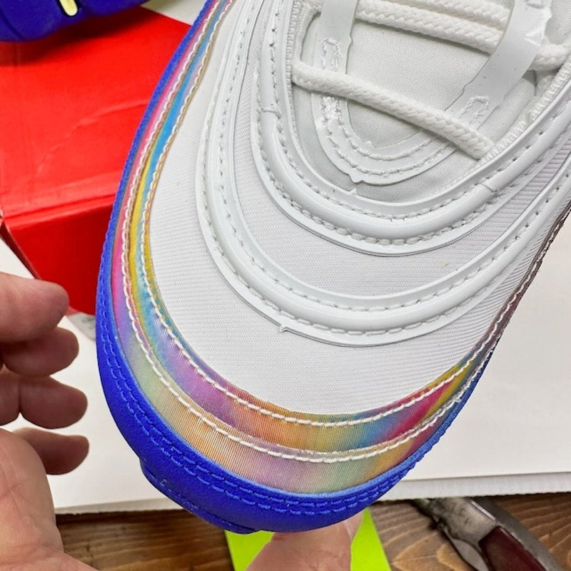 Nike Air Max 97 QS 2020 Easter Shoes CJ0591-100 White Purple Nebula Mens 8.5