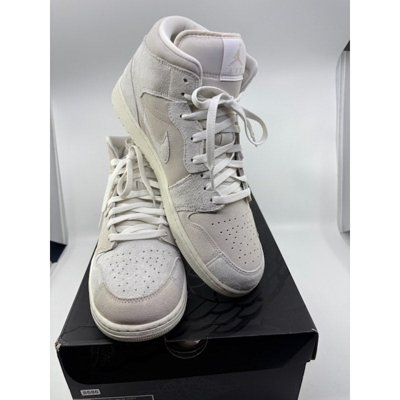 Air Jordan 1 Mid SE Craft Basketball Shoes Light Orewwood Brown Mens Sz 12