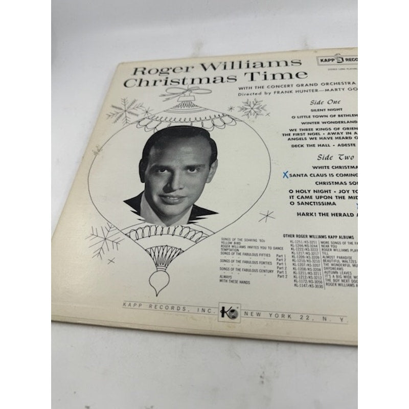 Roger Williams – Christmas Time Vinyl Album Record