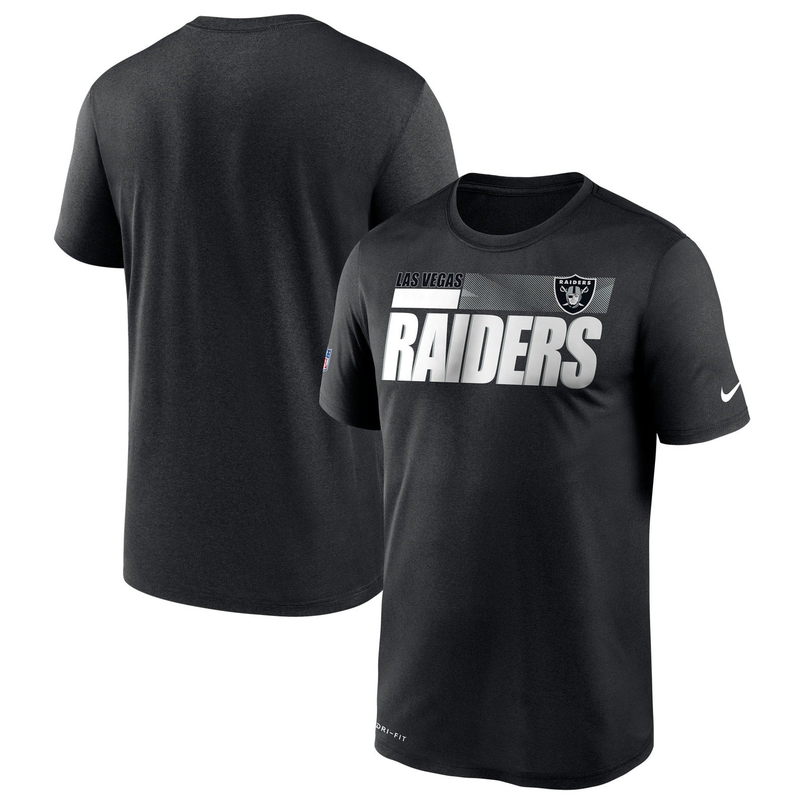 Nike Las Vegas Raiders Sideline Impact Legend Performance T-Shirt Black Mens M