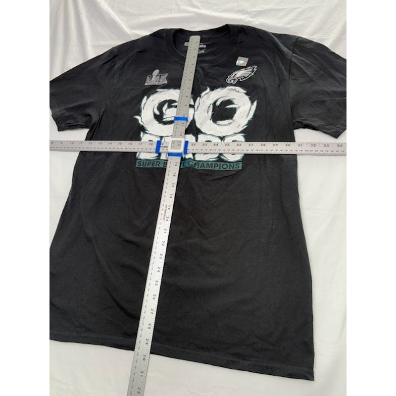 Fanatics Philadelphia Eagles Super Bowl T-Shirt Go Birds Black Mens Size L