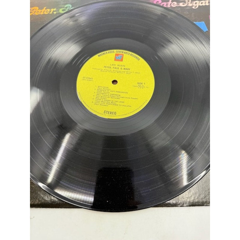 Peter, Paul & Mary – Late Again 1968 Vinyl Album Record