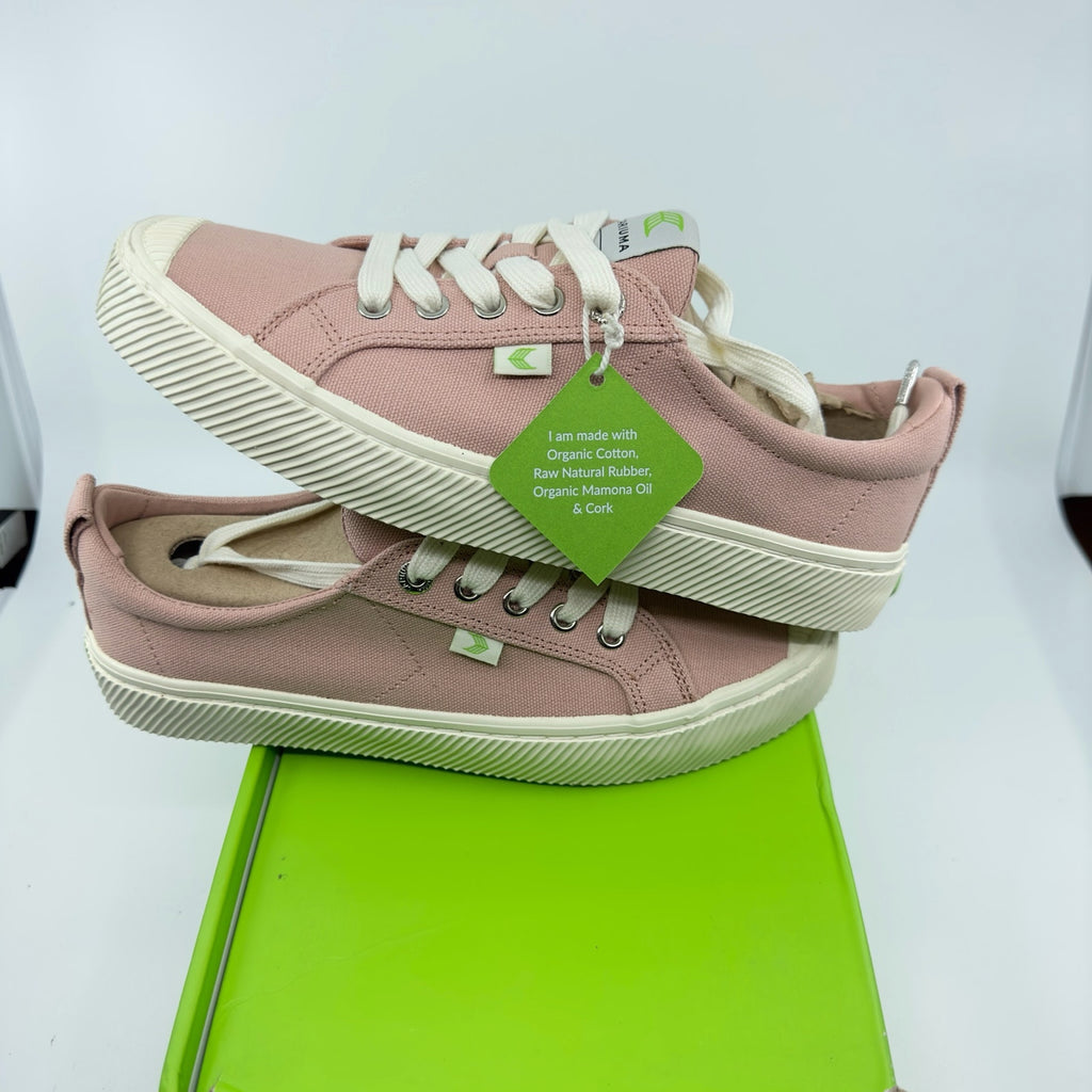 Cariuma Oca Low Top Lace Up Canvas Sneakers Shoes Rose Pink Unisex W8/M6.5