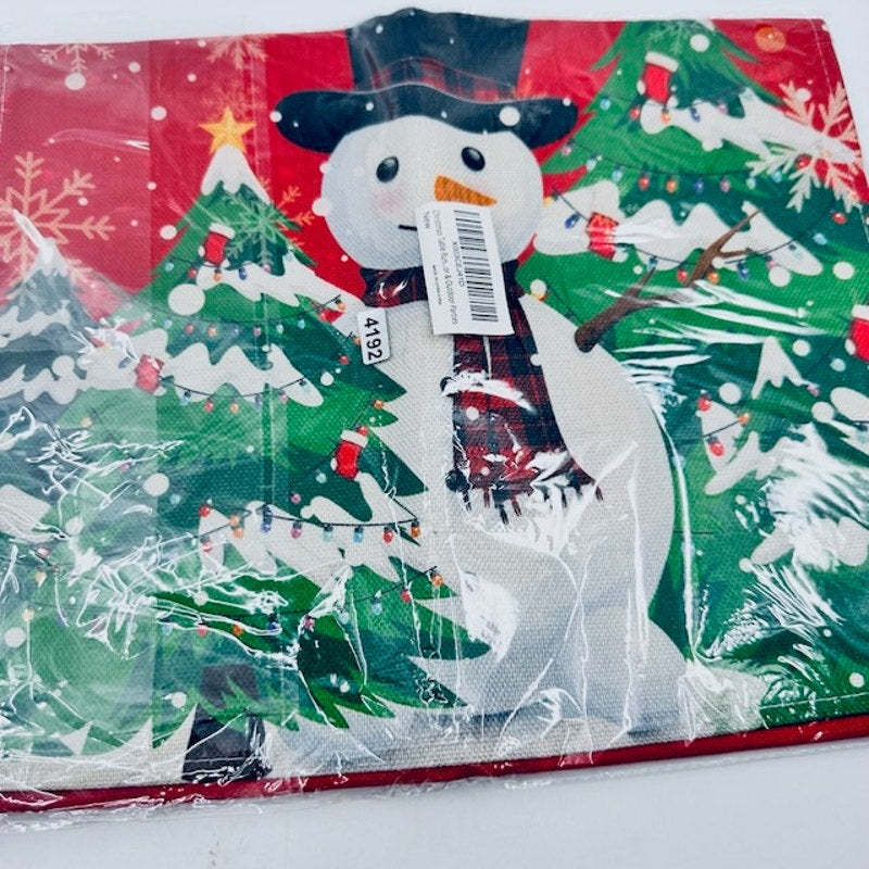 Snowman Christmas Table Runner Holiday Decorations Christmas Tree Multicolor