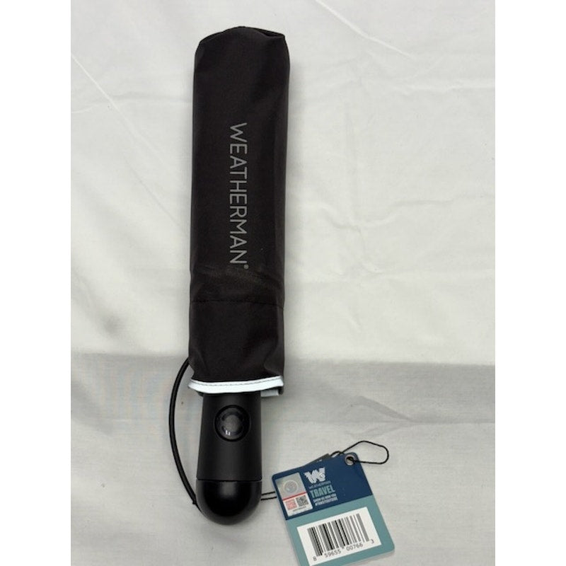 Weatherman Black 68" Golf Umbrella With Cover Heavy Duty VT Logo Collapsible