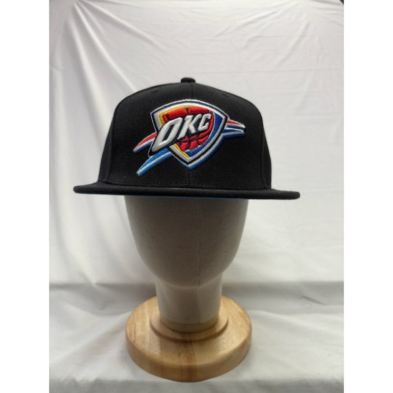 Mitchell & Ness Oklahoma City Thunder Snapback NBA OKC Logo Black Unisex OS