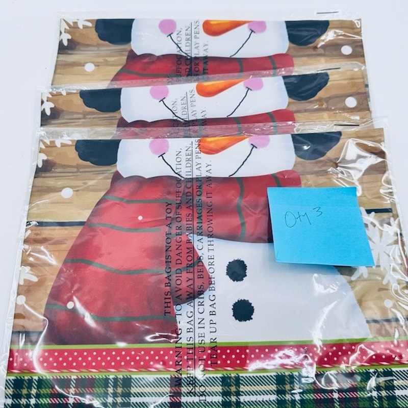 Morigins Smile Snowman Garden Flag Yard Holiday Christmas Decor 12"X18"