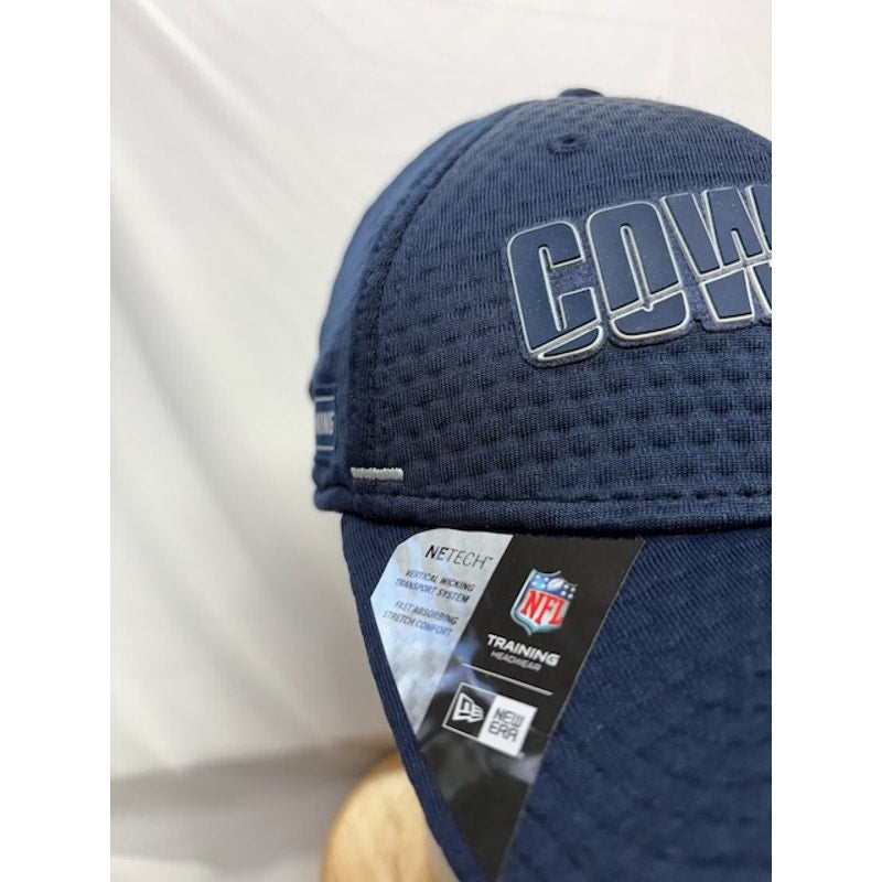 New Era Dallas Cowboys 39THIRTY Flex Fit NFL Training Cap Navy Mens Size S/M