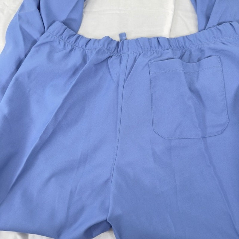 Wonder Tech Scrub Pants Drawstring Bootcut Relaxed Fit Blue Womens MP