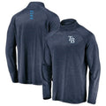 Majestic Tampa Bay Rays Contenders Welcome Quarter Zip Jacket Navy Mens L