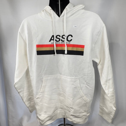 Anti Social Social Club Type R Hoodie Pullover Oversized Fit White Mens Size M