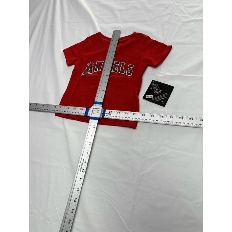 Majestic Angels Mike Trout #27 T-Shirt Short Sleeve Red Boys Infant 12M