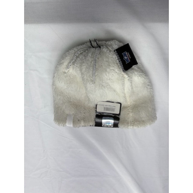 New Era NFL Cable Knit Pom Beanie Sherpa Lined Winter Hat Gray Womens OS