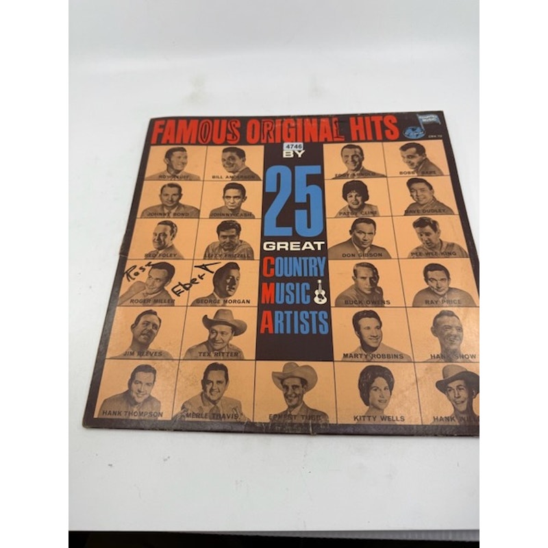 Various – Famous Original Hits By 25 Great Country Music Artists Vinyl Record