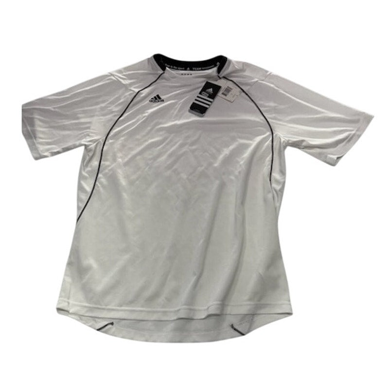 Adidas Varsity Short Sleeve Training Jersey Shirt White/Black Mens Size L