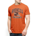 47 Brand Reprint Scrum Tee Denver Brochos Crewneck Carot Heather Mens Large