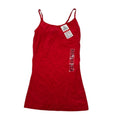 Planet Gold Scoop‑Neck Basic Tank Top Adjustable Strap Red Womens Size XS