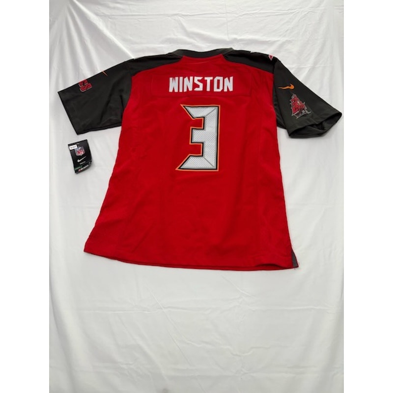 Nike Jameis Winston #3 Tampa Bay Buccaneers Game Jersey Youth Red Size L