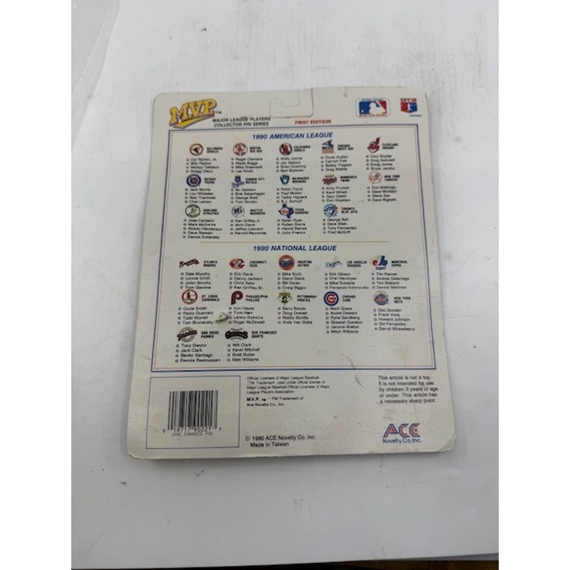 1990 MVP Jose Canseco / Ricky Henderson Oakland A's Mlb Pin Baseball Cards PSA