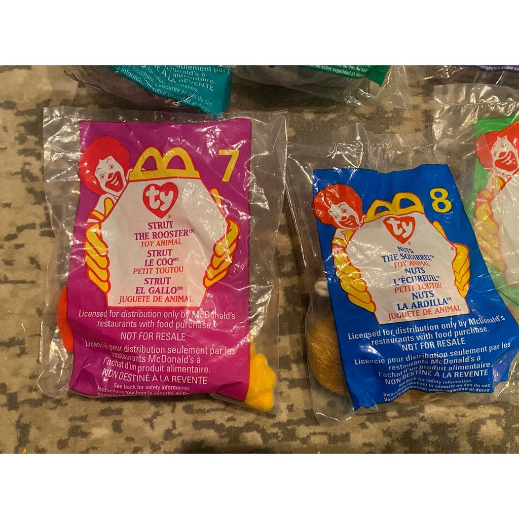 McDonald’s 1999 TY Beanie Babies 1-12; Missing 3