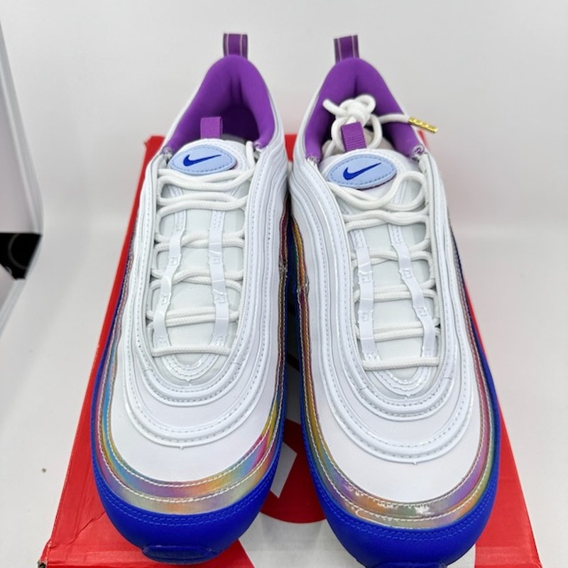 Nike Air Max 97 QS 2020 Easter Shoes CJ0591-100 White Purple Nebula Mens 8.5