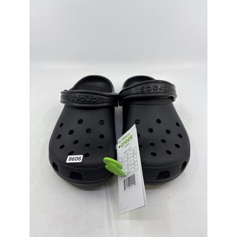Crocs Classic Clog Sandals Rubber Slip-On Shoes Black Unisex Size M4/W6