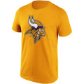 NFL Team Apparel Minnesota Vikings Slash & Dash Graphic Tee Yellow Mens XL
