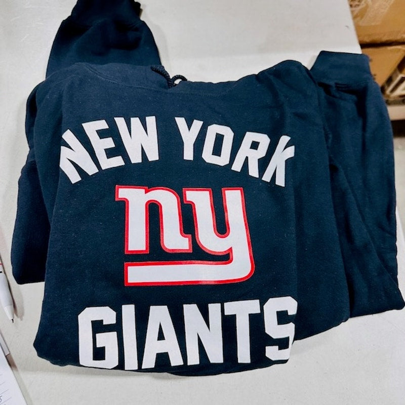 Campus Colors New York Giants Gameday Hoodie Sweatshirt Black Size Medium