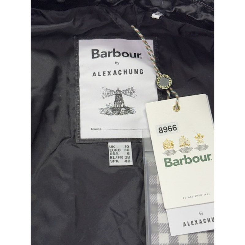 Barbour by ALEXACHUNG Ivy Casual Jacket Northumbria Check Black/White Size 8