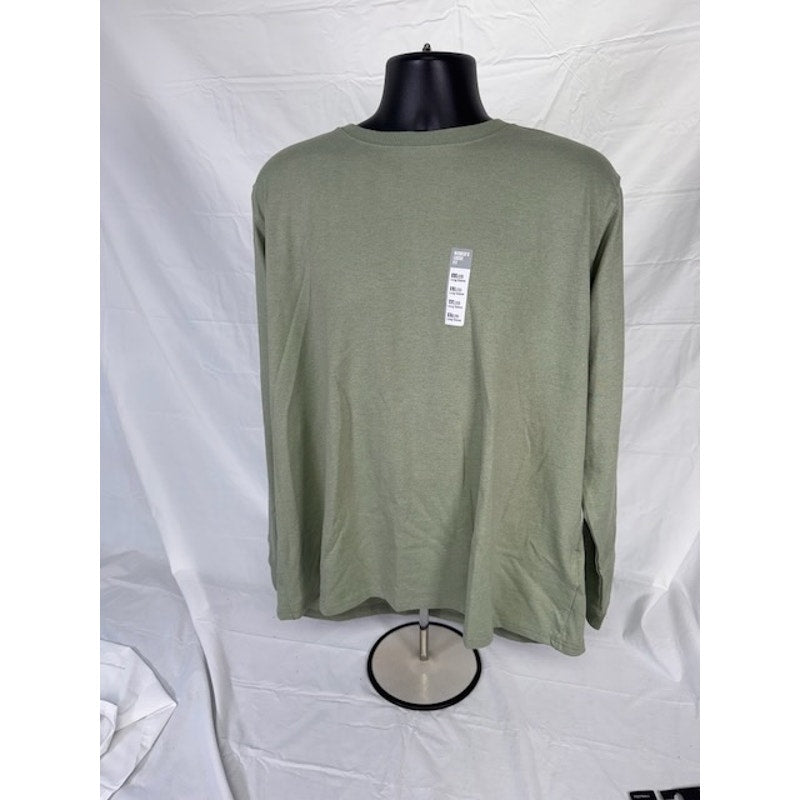 Carhartt Long Sleeve Heavyweight Loose Fit T-Shirt Workwear Green Womens XXL