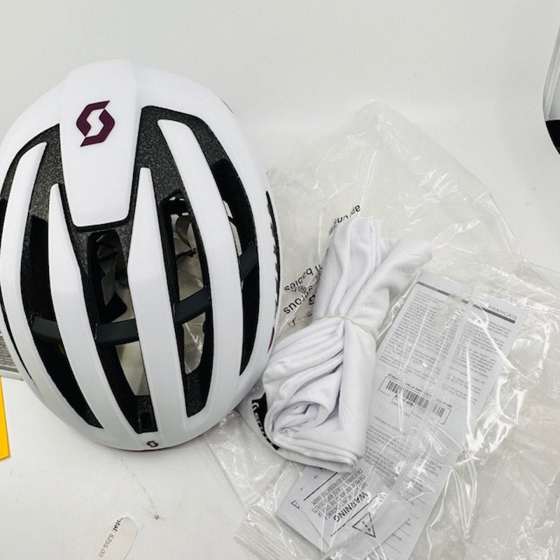 Scott Sports Fuga Plus (CPSC) Helmet Mountain Road Bike White Purple - M