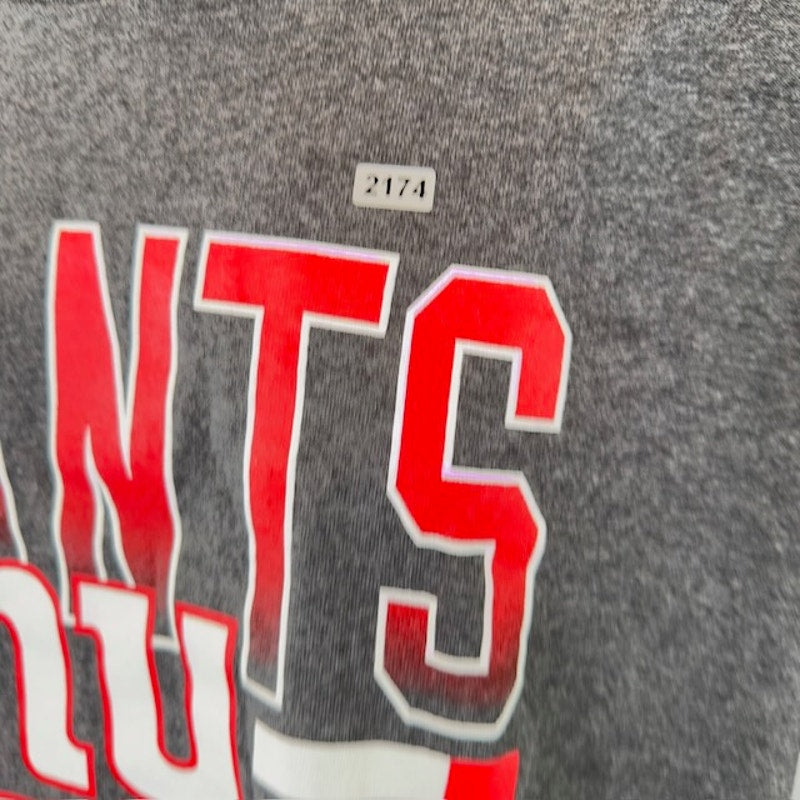 Junk Food New York Giants T-Shirt Short Sleeve Crewneck NFL Gray Mens Size XL