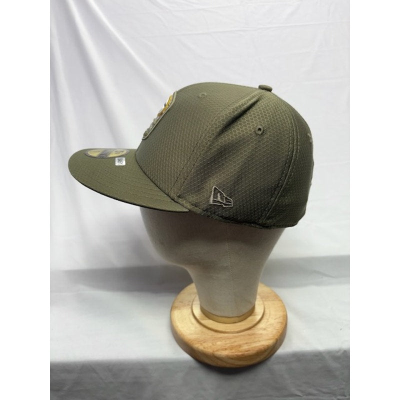 New Era Fitted Cap Bay Packers Salute To Service Olive Green Mens Size 7