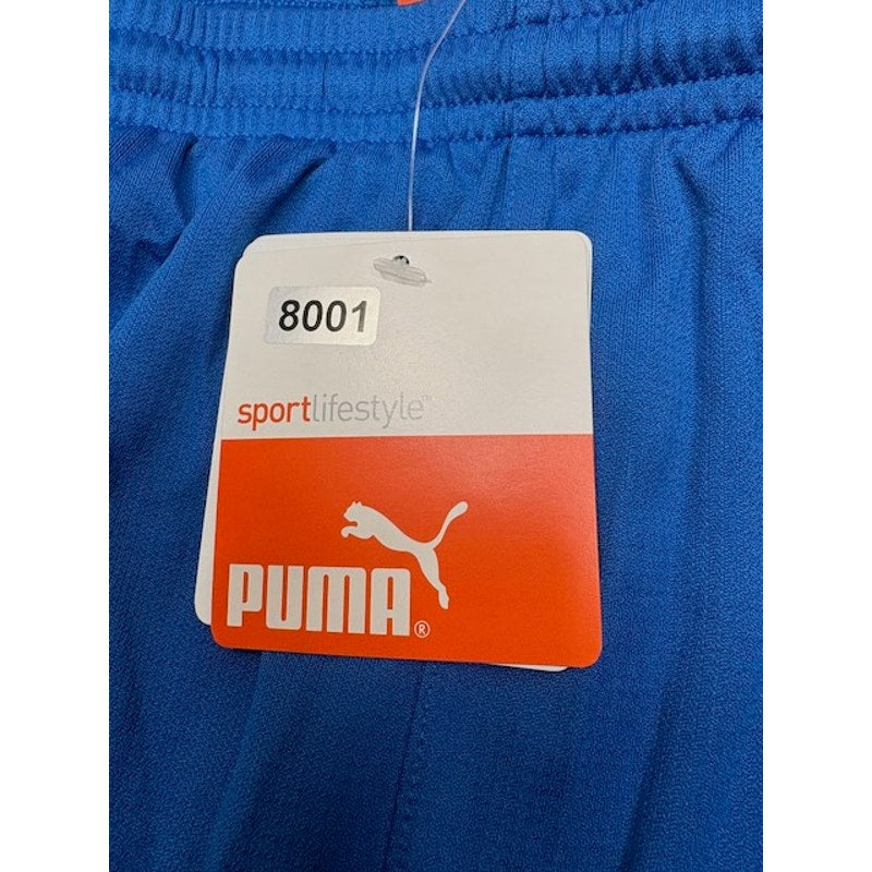 Puma Athletic Sports Shorts Elastic Waist Pull-On Blue/White Mens Size XL