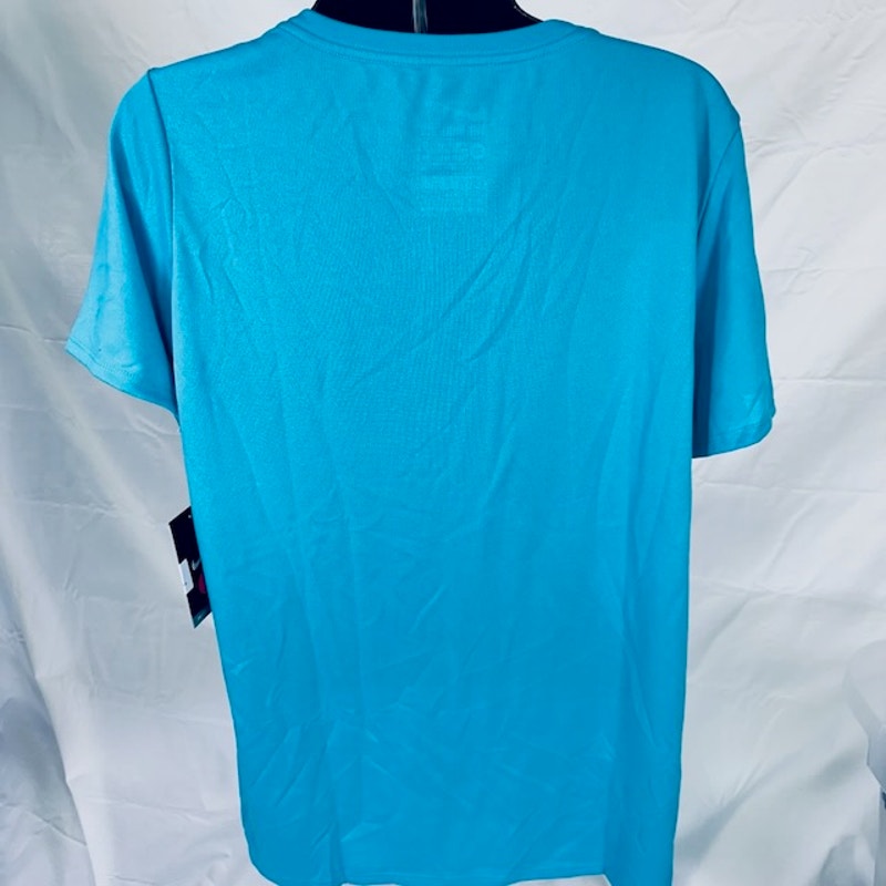Nike Legend V-NECK 2.0 T-Shirt Short Sleeves Dri Fit Omega Blue Womens XL
