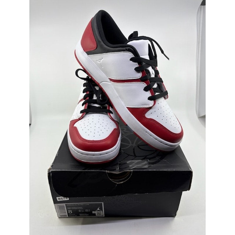 Nike Air Jordan NU Retro 1 Low Sneakers DV5141-611 White Red Black Size 8